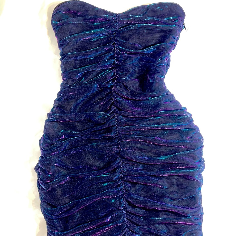 Black ruffled dress size 6 H&M